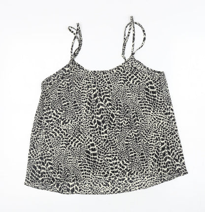 Womens UK Size 10 River Island Ivory Camisole T-Shirt