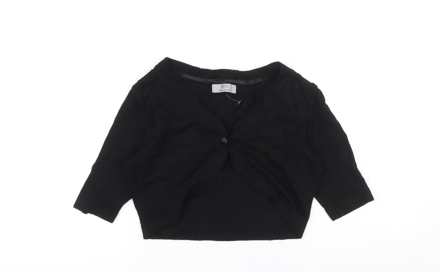 Womens UK Size 8 Marks and Spencer Black Cardigan Jumper