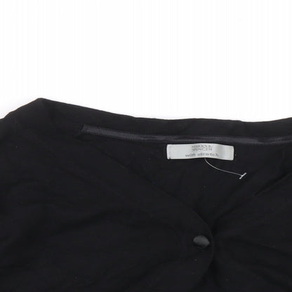 Womens UK Size 8 Marks and Spencer Black Cardigan Jumper