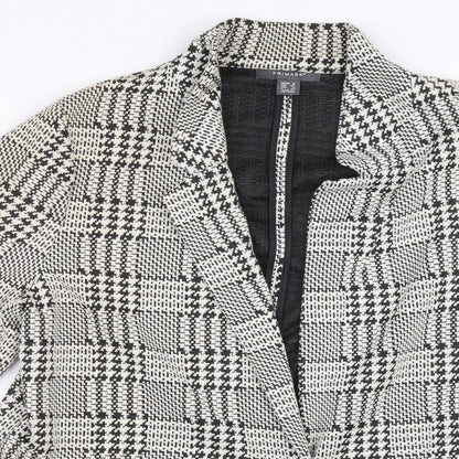 Primark Womens Yellow Check Jacket Blazer Size 16