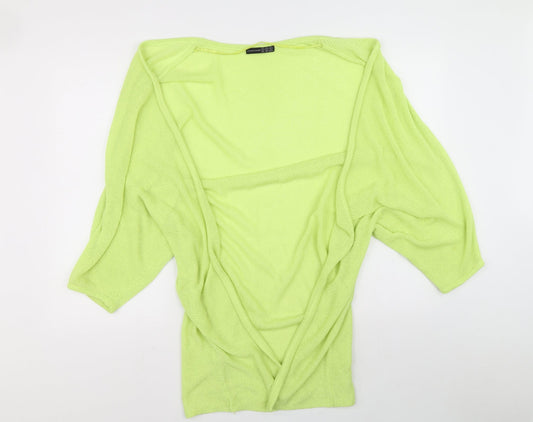Womens UK Size S Atmosphere Green Cardigan Jumper