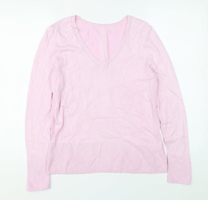 Womens UK Size 36 Preworn Pink Pullover Jumper