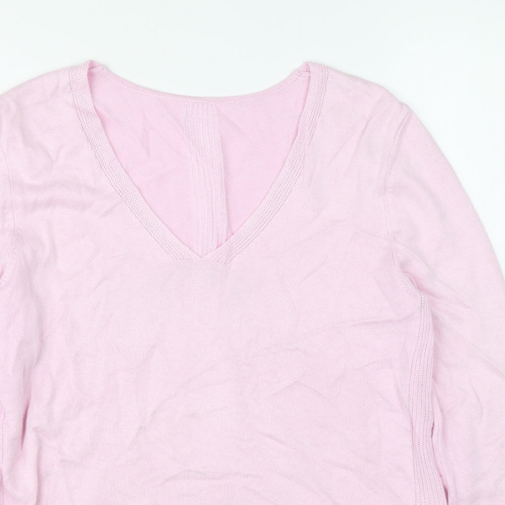 Womens UK Size 36 Preworn Pink Pullover Jumper