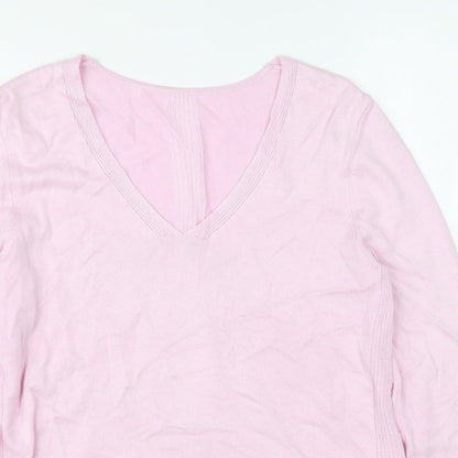 Womens UK Size 36 Preworn Pink Pullover Jumper