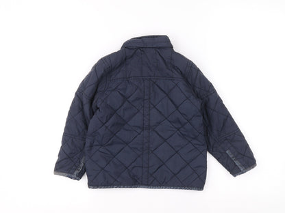 Next Boys Blue Jacket Size 3 Years Button