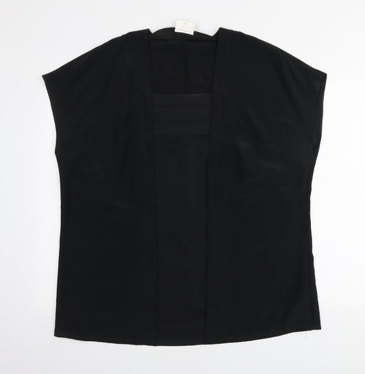 Womens UK Size 20 Sommermann Black Basic T-Shirt