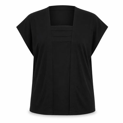 Womens UK Size 20 Sommermann Black Basic T-Shirt