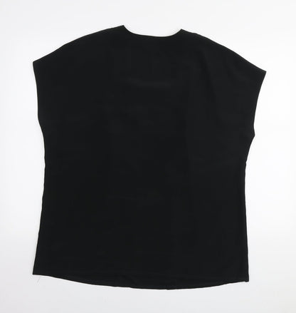 Womens UK Size 20 Sommermann Black Basic T-Shirt