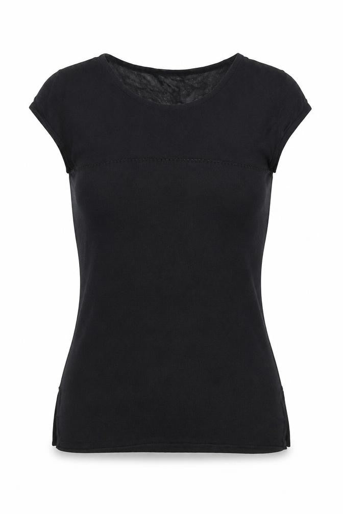 Womens UK Size XS Preworn Blue Basic T-Shirt