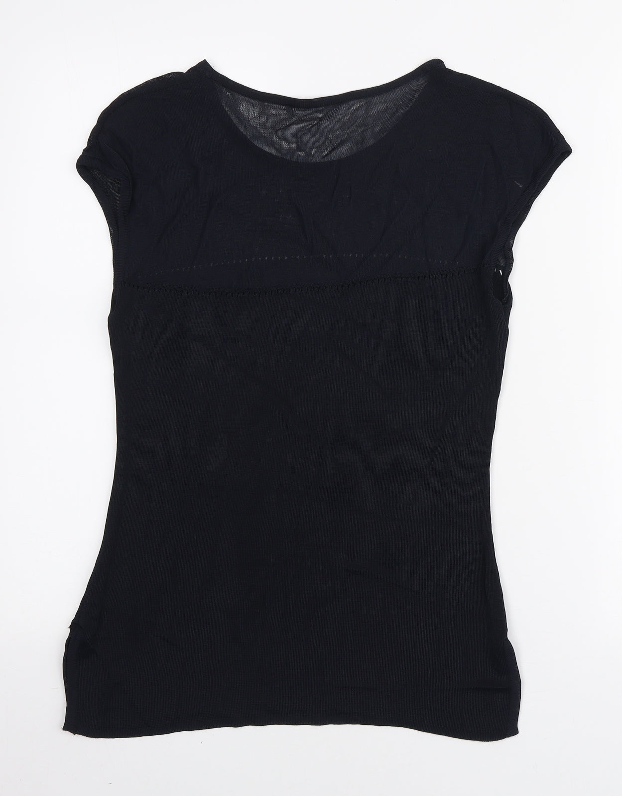 Womens UK Size XS Preworn Blue Basic T-Shirt