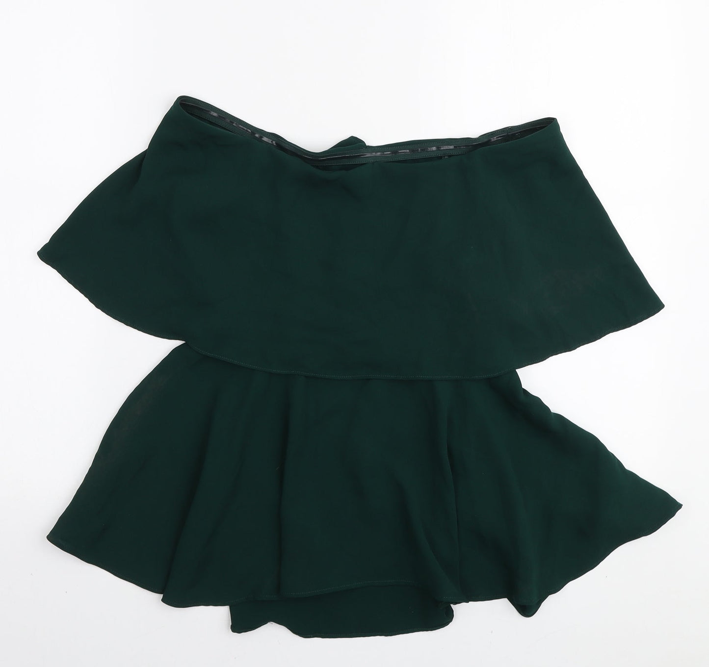 Coast Womens Green Polyester Basic Blouse Size 6 Off the Shoulder