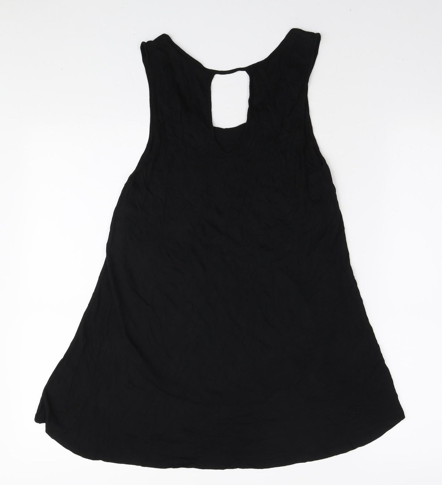 Womens UK Size S Cable & Gauge Black Tunic Tank
