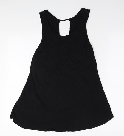 Womens UK Size S Cable & Gauge Black Tunic Tank