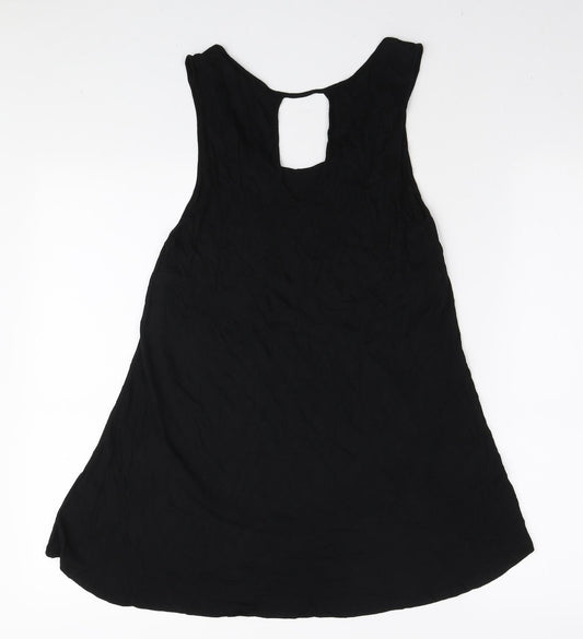 Womens UK Size S Cable & Gauge Black Tunic Tank