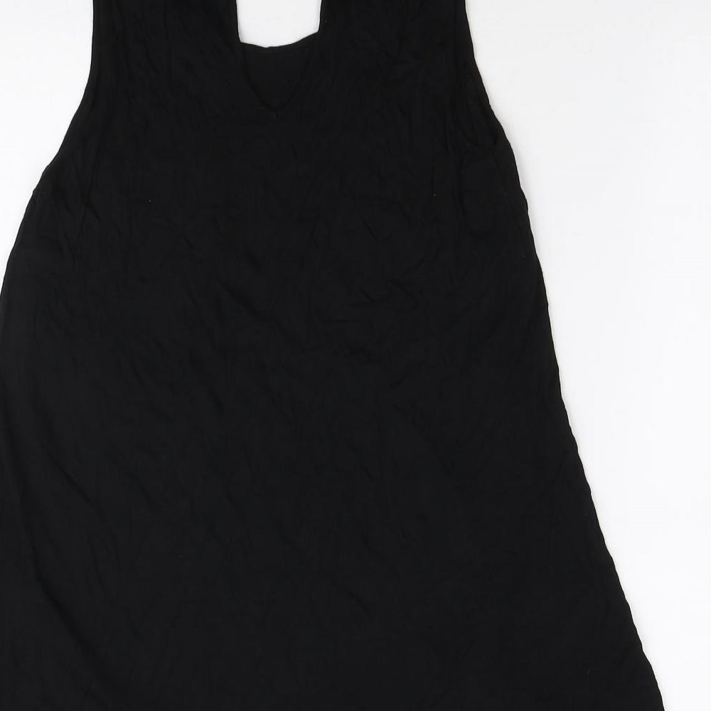 Womens UK Size S Cable & Gauge Black Tunic Tank