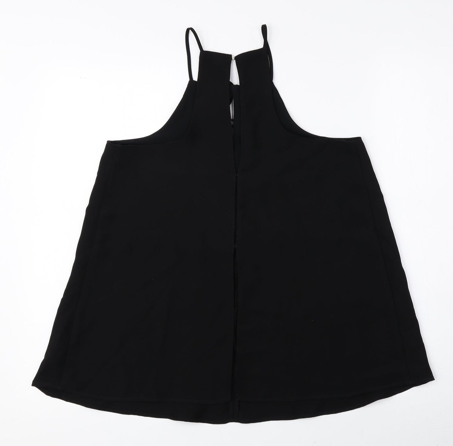 Womens UK Size 10 River Island Black Basic Tank