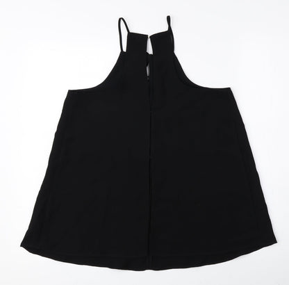 Womens UK Size 10 River Island Black Basic Tank