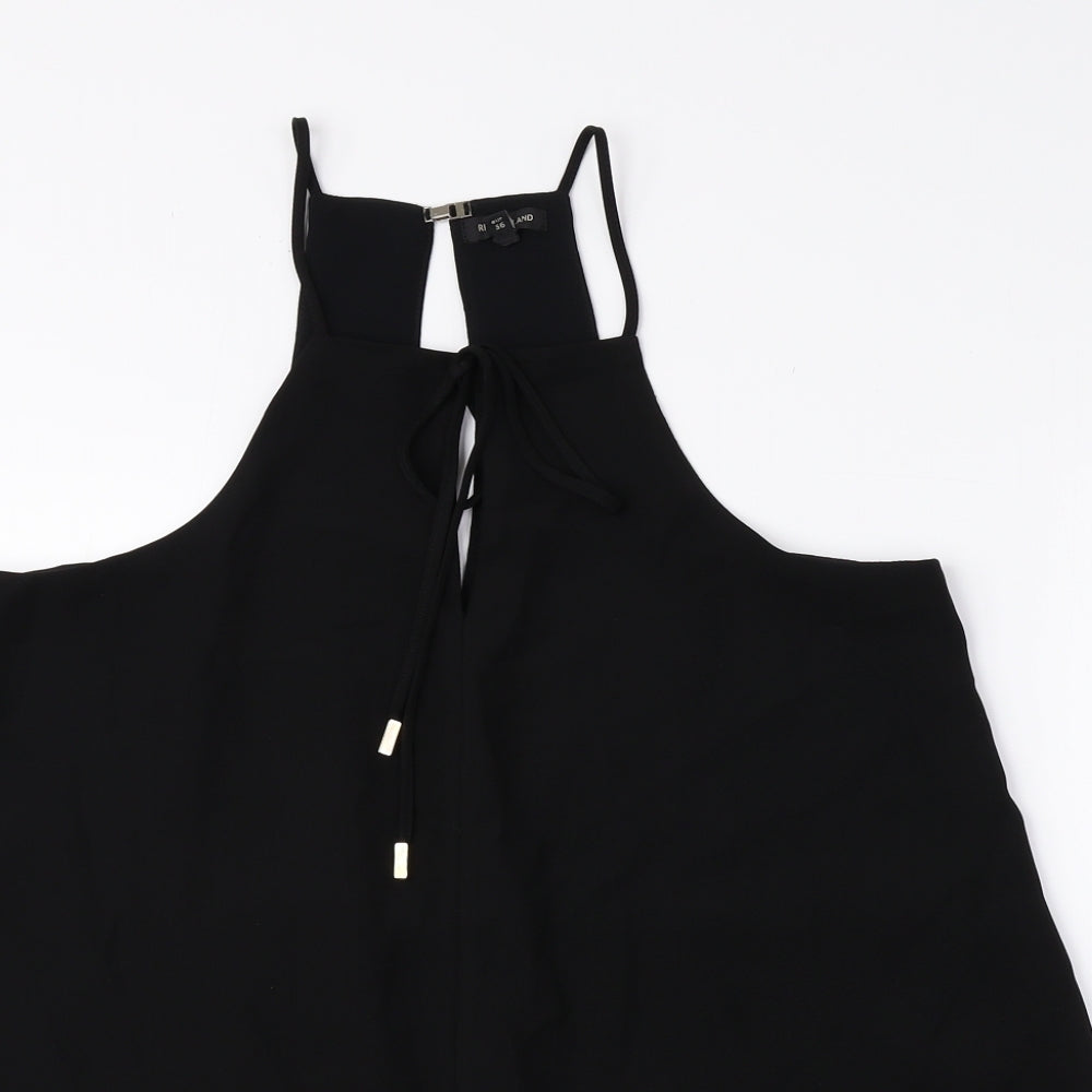 Womens UK Size 10 River Island Black Basic Tank