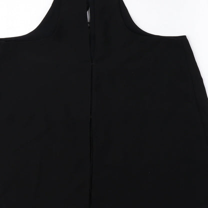 Womens UK Size 10 River Island Black Basic Tank