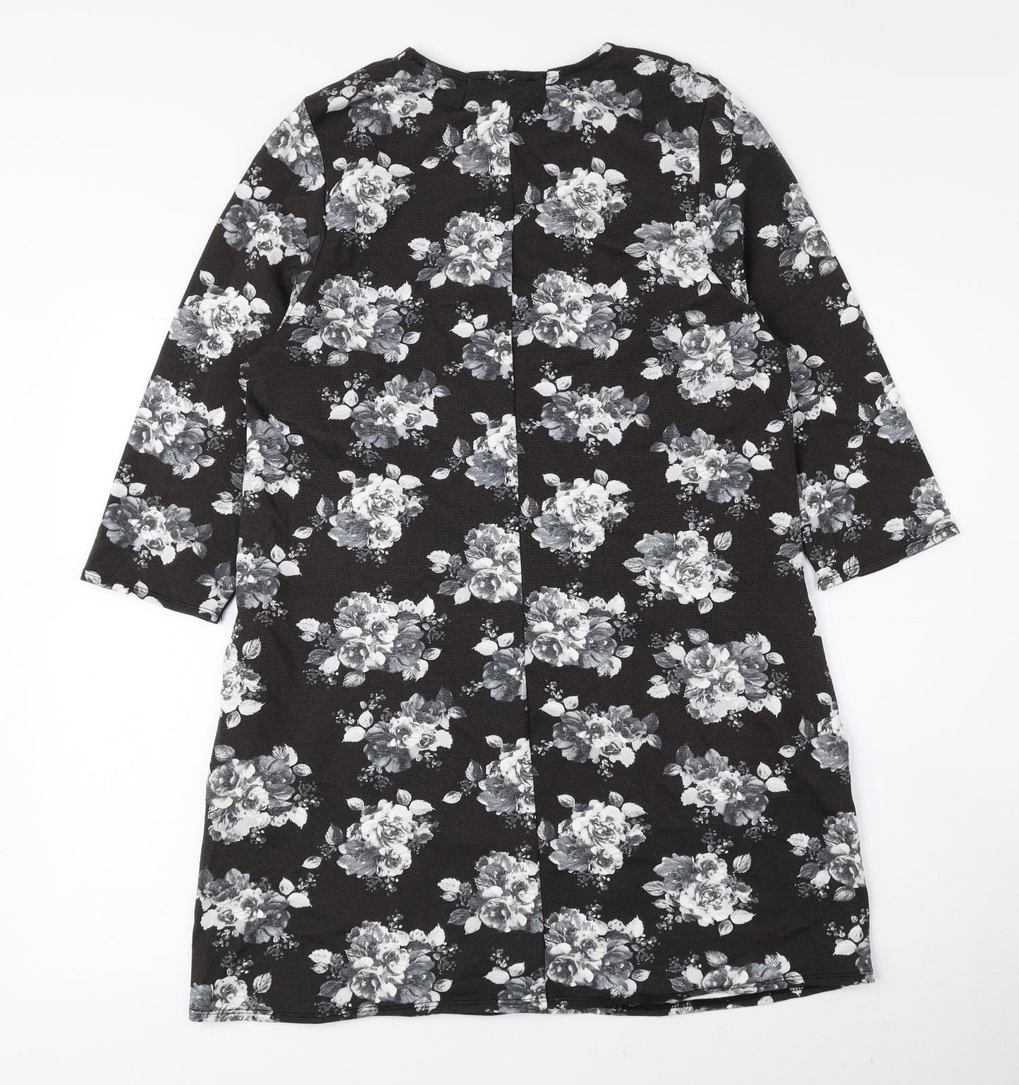 Matalan Womens Multicoloured Floral Viscose A-Line Size 14 Round Neck Pullover