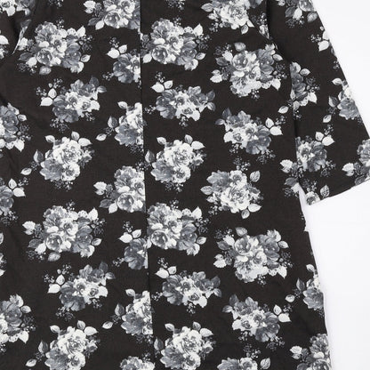 Matalan Womens Multicoloured Floral Viscose A-Line Size 14 Round Neck Pullover