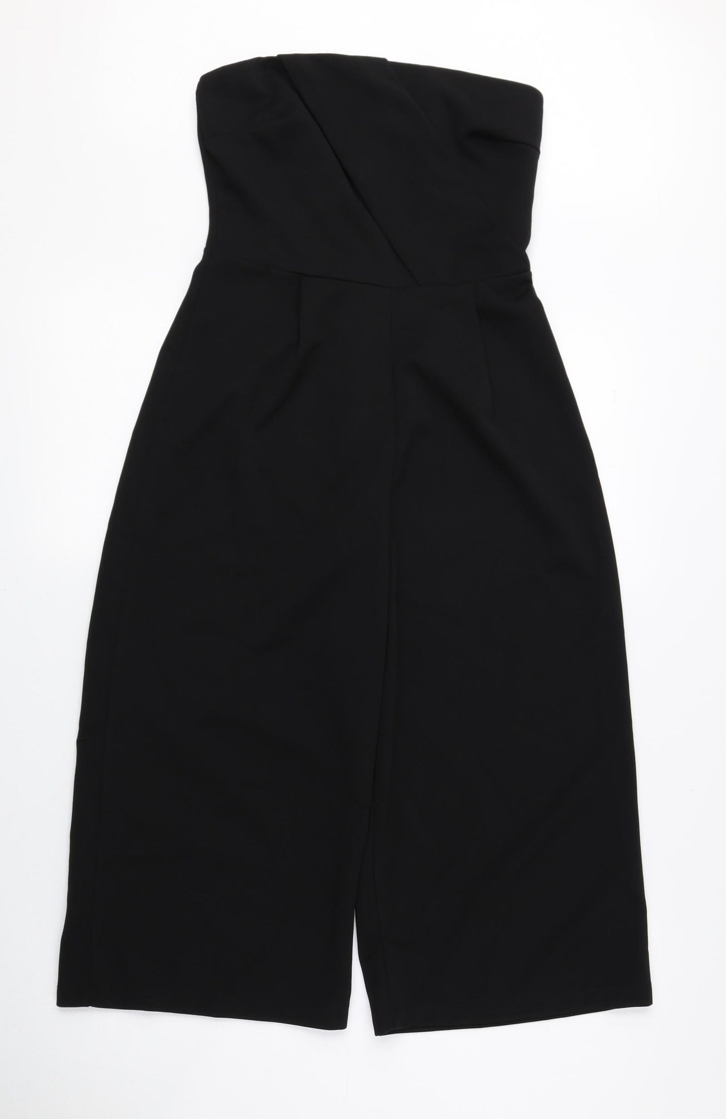 Womens UK Size 8 Preworn One-Piece Black Bodysuit