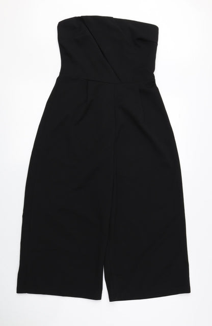 Womens UK Size 8 Preworn One-Piece Black Bodysuit