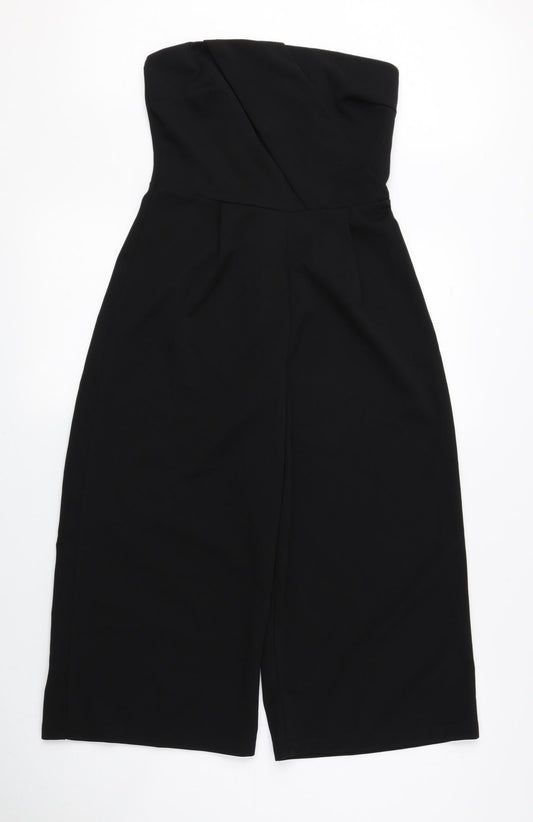 Womens UK Size 8 Preworn One-Piece Black Bodysuit