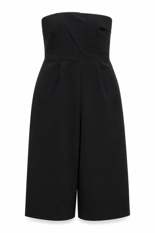 Womens UK Size 8 Preworn One-Piece Black Bodysuit