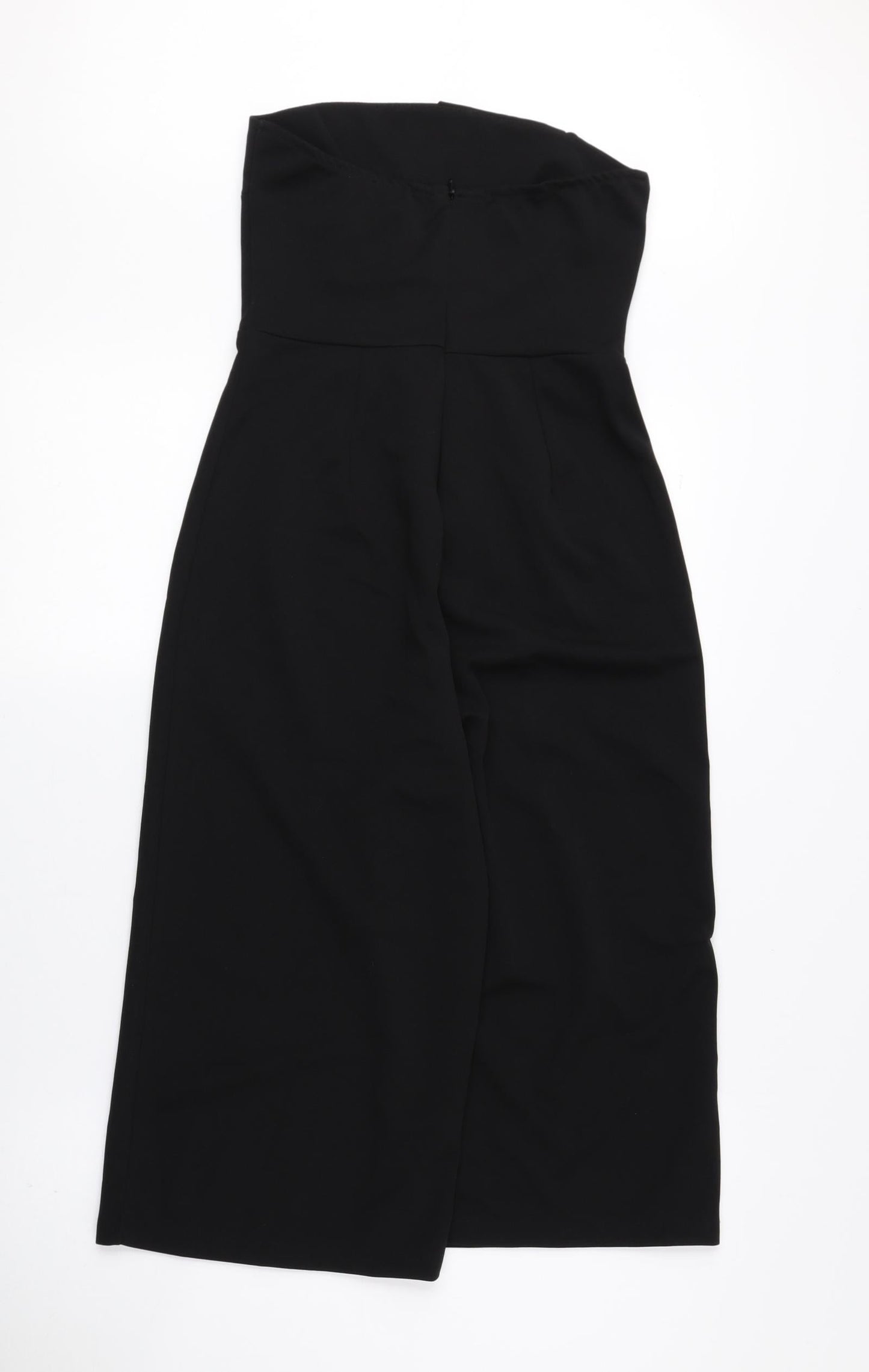 Womens UK Size 8 Preworn One-Piece Black Bodysuit