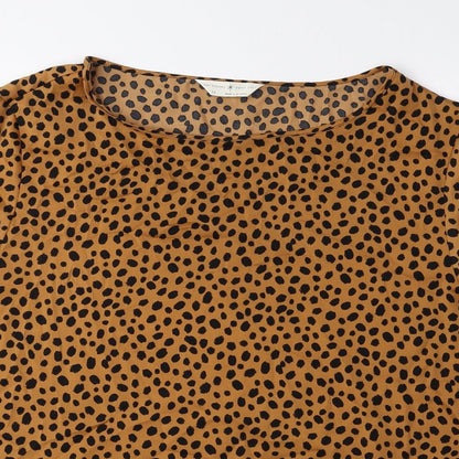 Womens UK Size 12 Marks and Spencer Brown Basic Blouse