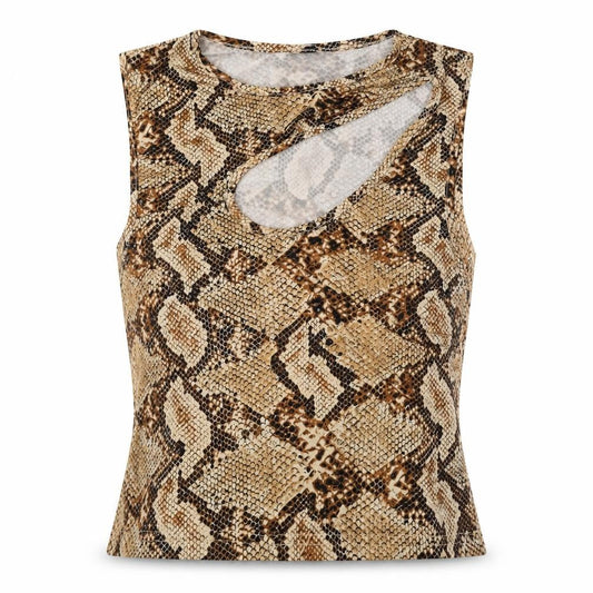 Womens UK Size L Urban Outfitters Brown Camisole T-Shirt