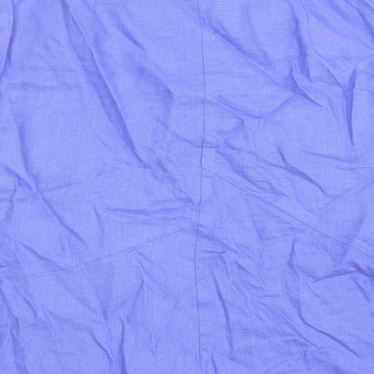 Tina Tailor Womens Purple Linen Trumpet Skirt Size 10 Zip