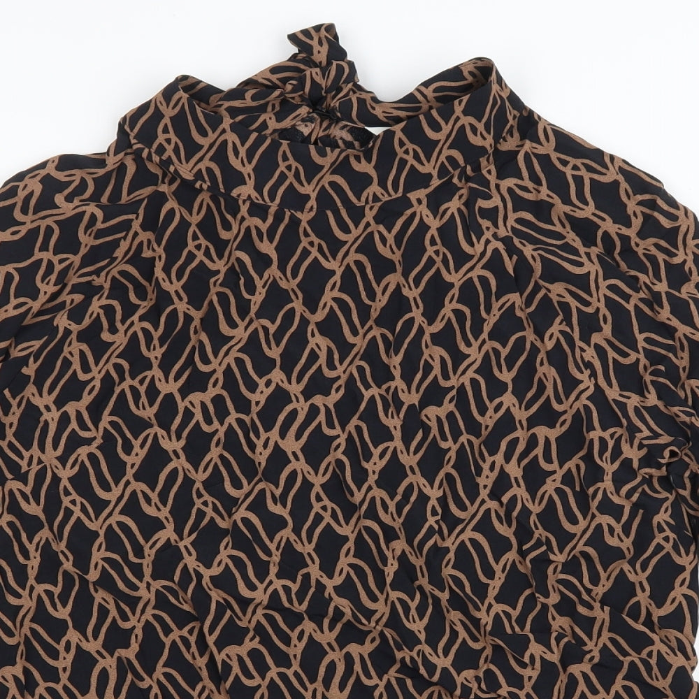 Womens UK Size 14 Marks and Spencer Brown Basic Blouse