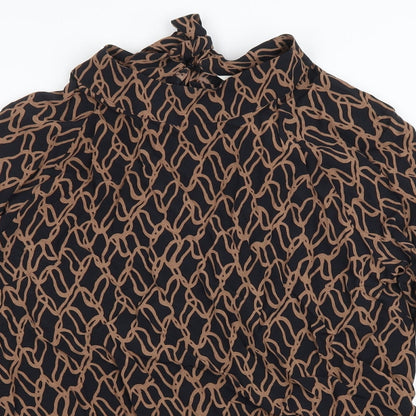 Womens UK Size 14 Marks and Spencer Brown Basic Blouse