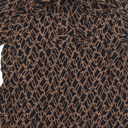 Womens UK Size 14 Marks and Spencer Brown Basic Blouse