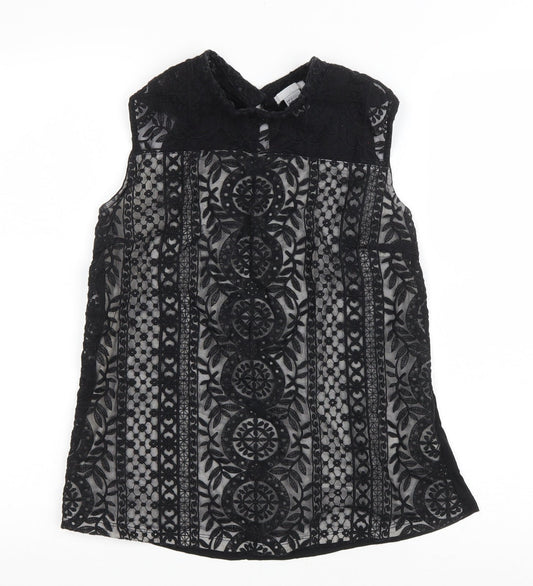 Womens UK Size S H&M Black Basic Tank