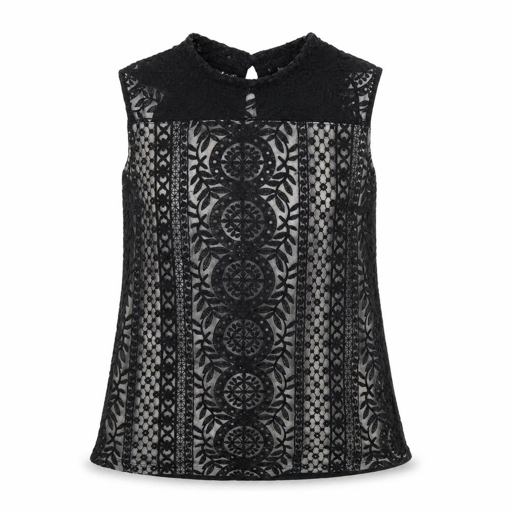 Womens UK Size S H&M Black Basic Tank