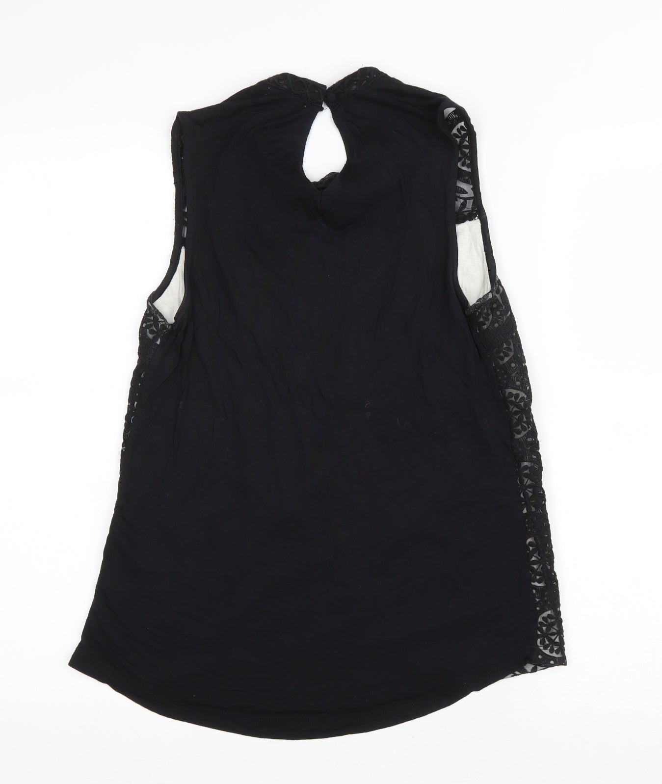 Womens UK Size S H&M Black Basic Tank