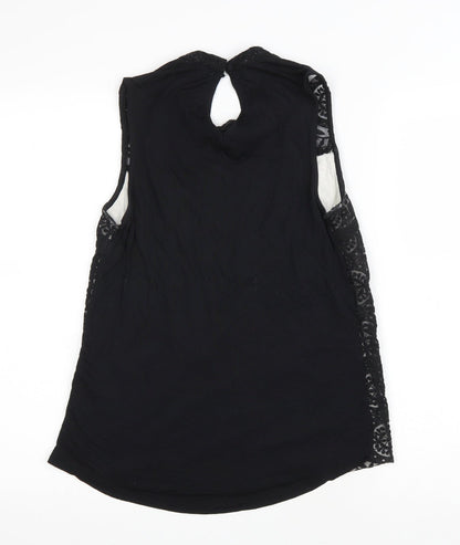 Womens UK Size S H&M Black Basic Tank