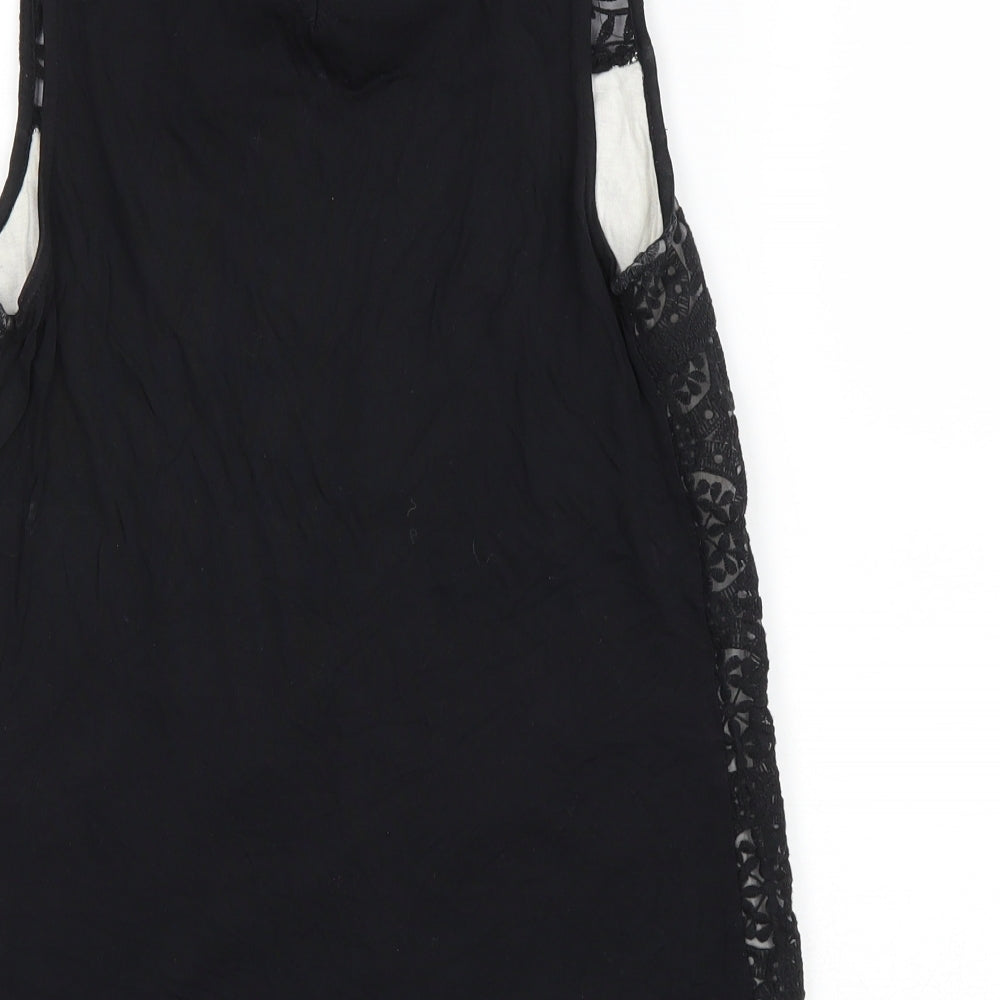 Womens UK Size S H&M Black Basic Tank