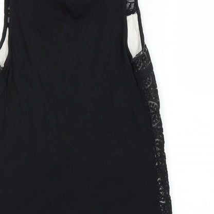 Womens UK Size S H&M Black Basic Tank