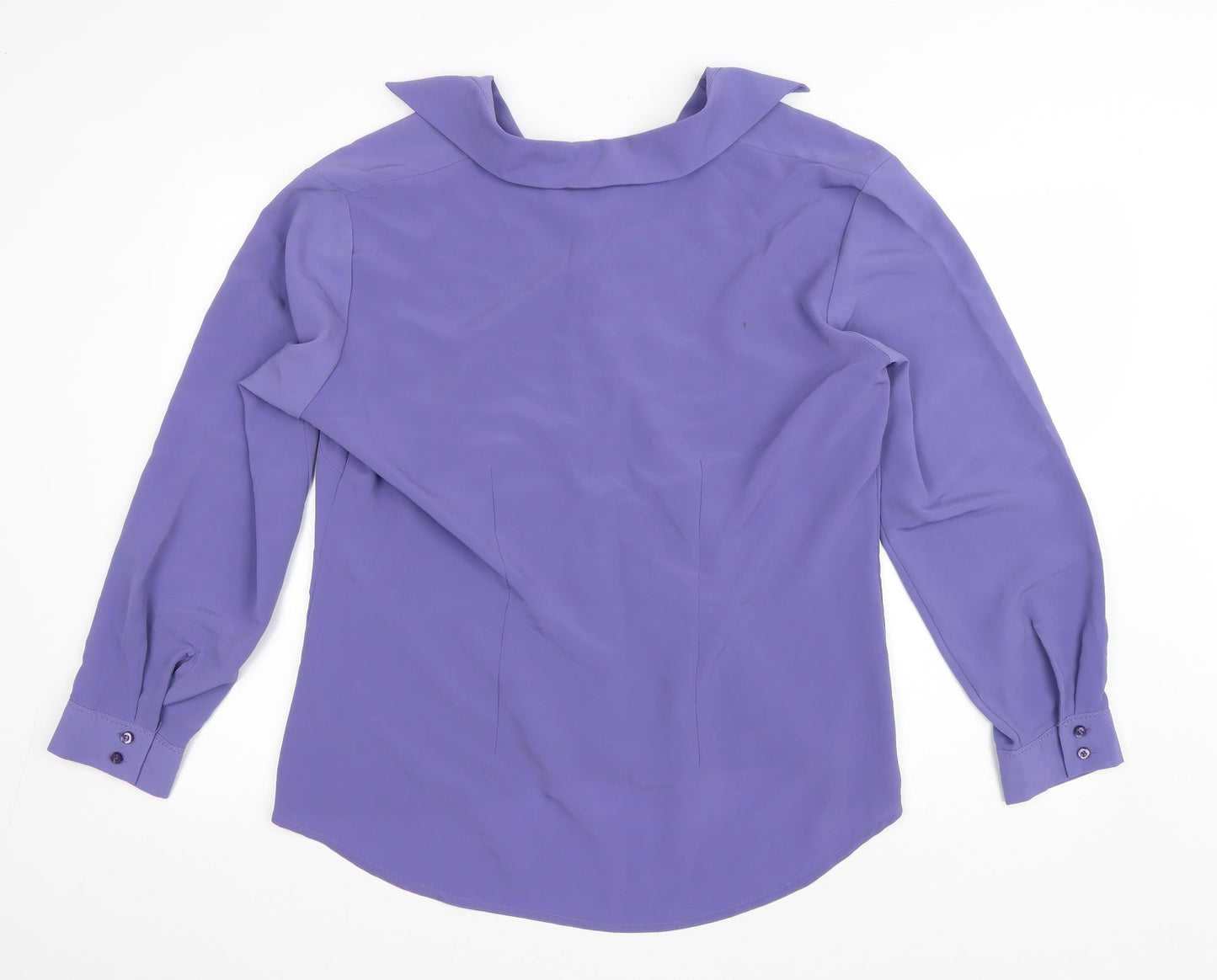 Womens UK Size 20 Sara Purple Basic Button-Up
