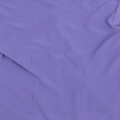 Womens UK Size 20 Sara Purple Basic Button-Up