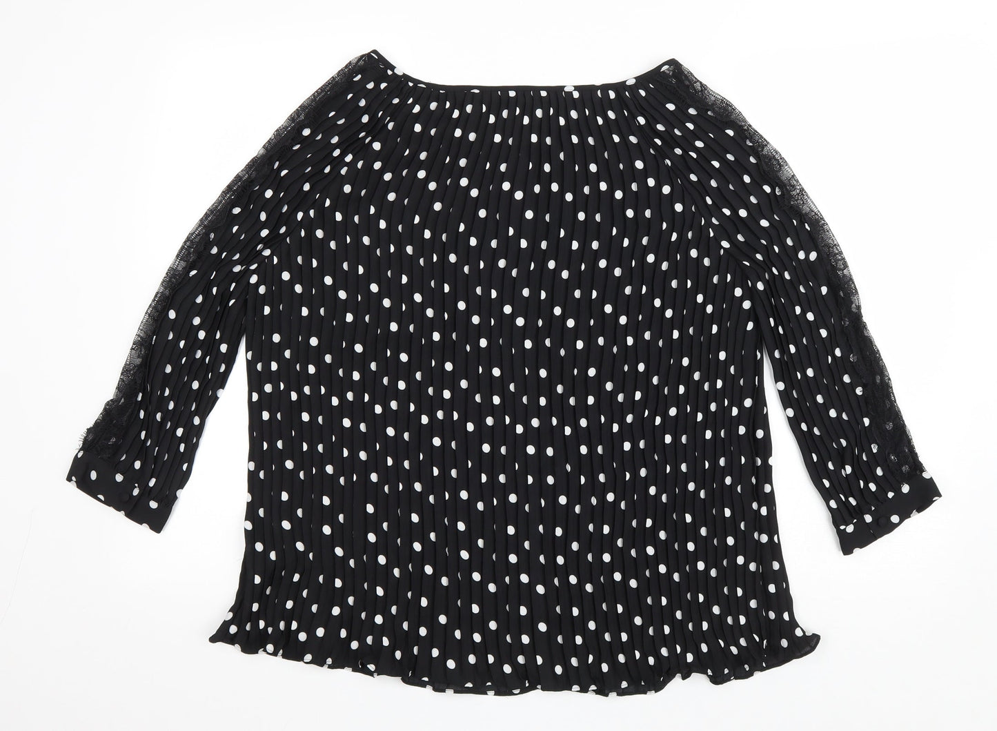 Womens UK Size 10 NEXT Black Basic Blouse