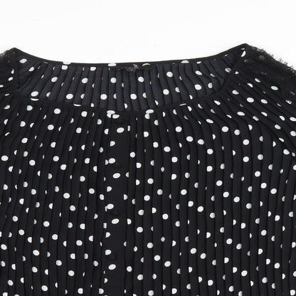 Womens UK Size 10 NEXT Black Basic Blouse