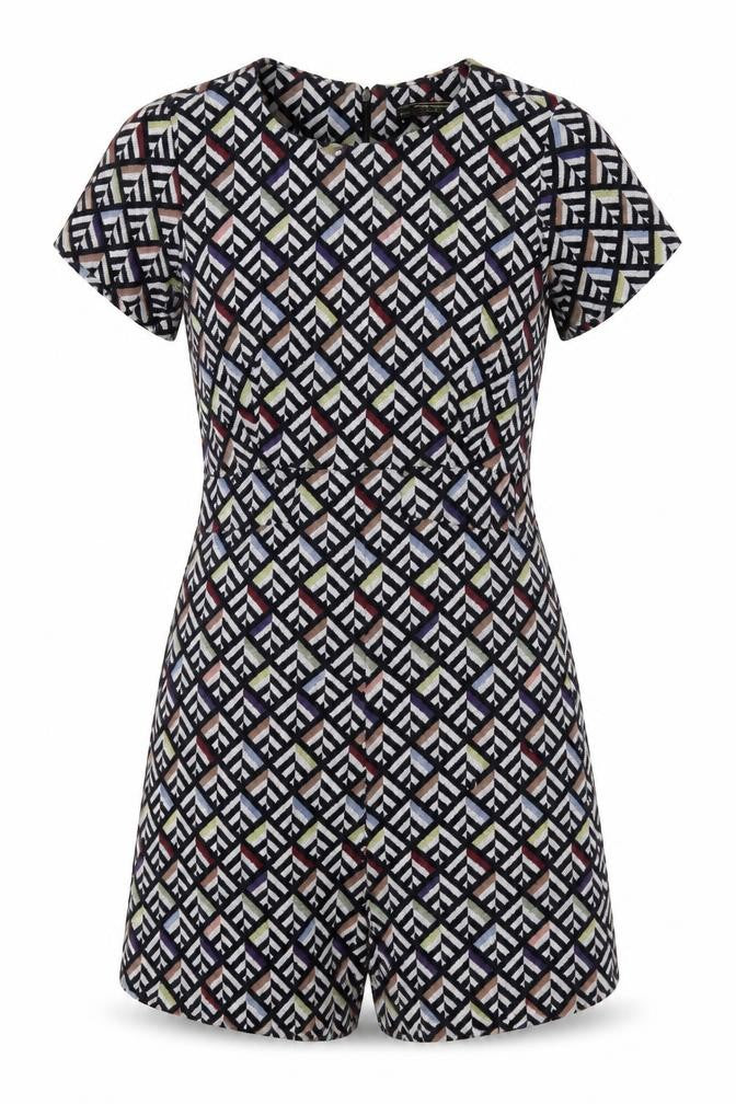 Womens UK Size S Zara One-Piece Multicoloured Playsuit