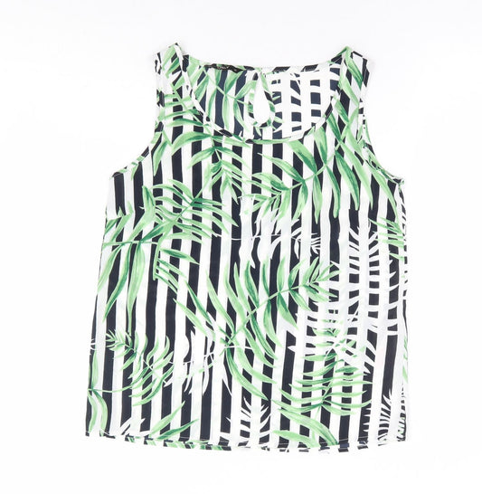 Womens UK Size 8 Only Multicoloured Basic Tank