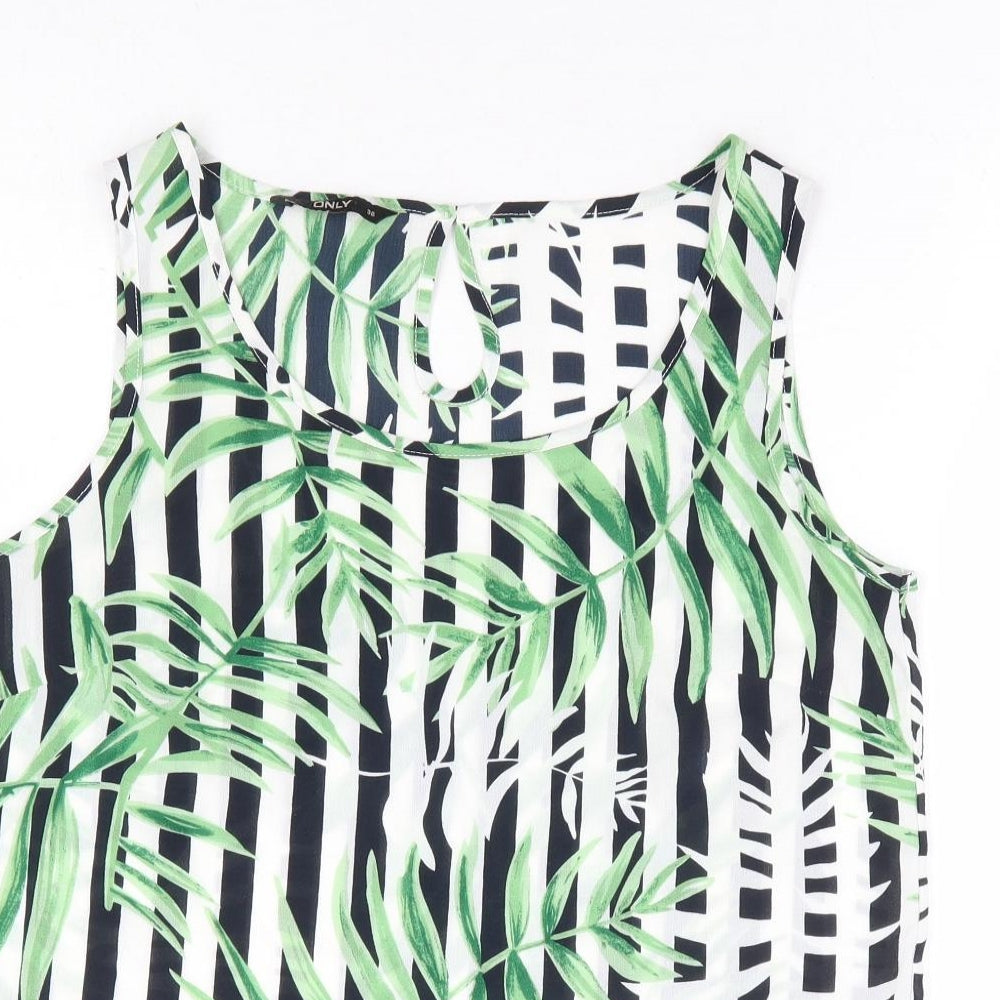 Womens UK Size 8 Only Multicoloured Basic Tank