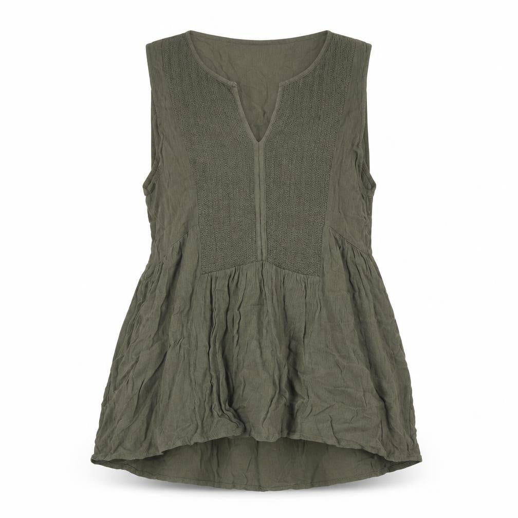 Womens UK Size 12 Warehouse Green Basic Blouse